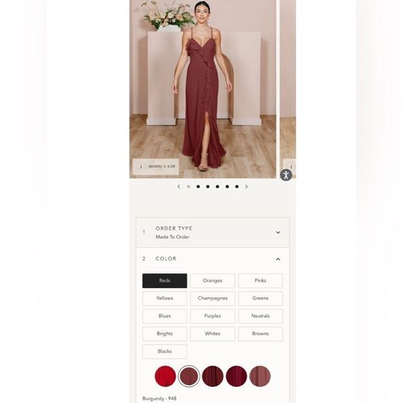 Revelry New Paloma Chiffon Maxi Dress Bridesmaid Wedding Party Formal Evening - Picture 10 of 16